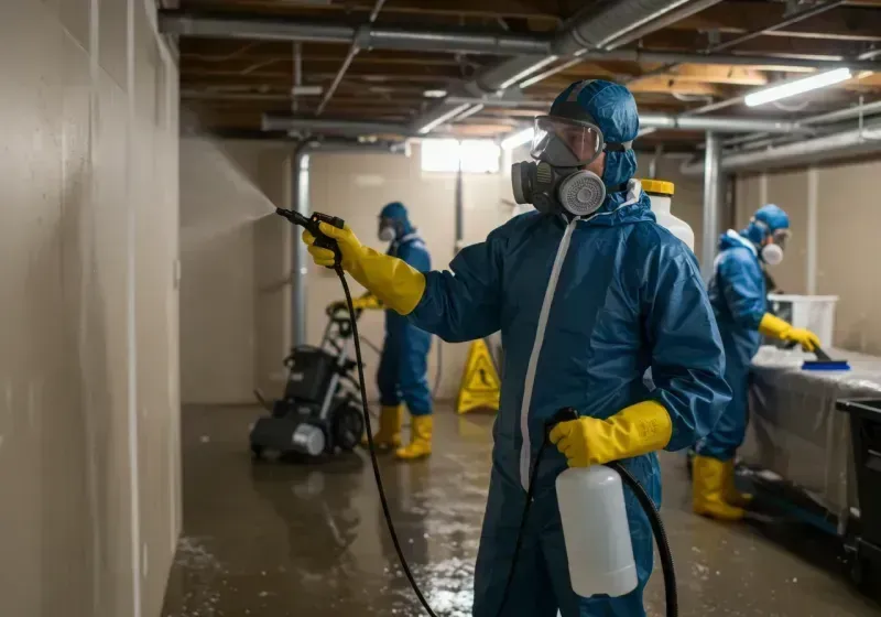 Basement Sanitization and Antimicrobial Treatment process in Nocatee, FL